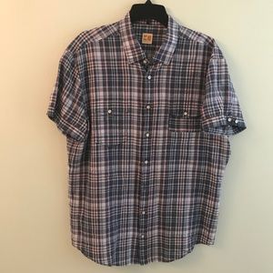 Boss Orange plaid thin short sleeves shirt
